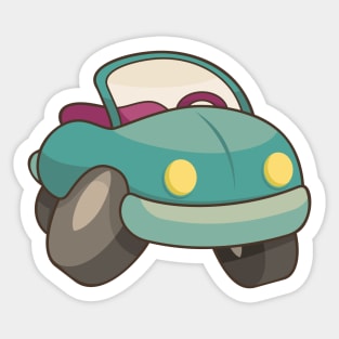 Retro Cartoon Car Sticker